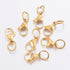 Lobster Clasp Golden Color 15X9X4m 6pcs