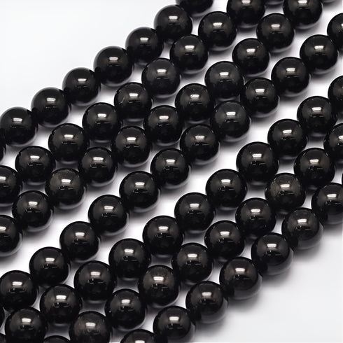 Natural Obsidian Round Beads 8mm