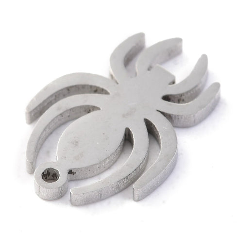 Spider Charm Stainless Steel 12X8X1.1mm