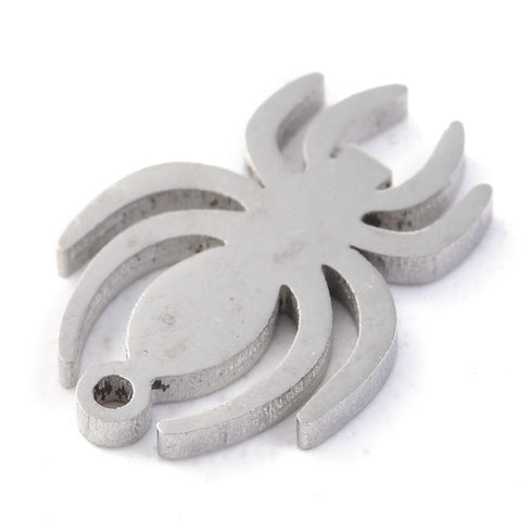 Spider Charm Stainless Steel 12X8X1.1mm