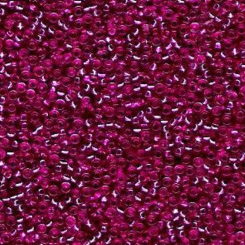 15-1436 Raspberry Transparent/Silver Lined/Dyed