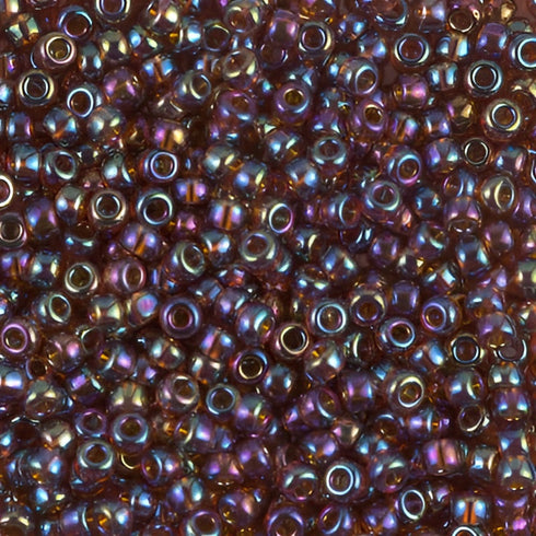 8-0257 - Amber Transparent/Rainbow 10 grams