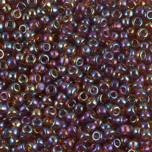 8-0257 - Amber Transparent/Rainbow 10 grams