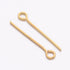 Iron Eye Pin Golden Color 20X0.7mm 100pcs