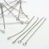 Iron Eye Pin Platinum Color 45X0.7mm