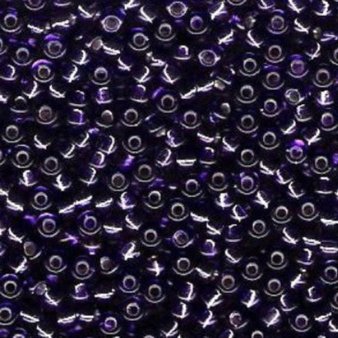 8-1344 Purple Transparent/Silver Lined/Dyed