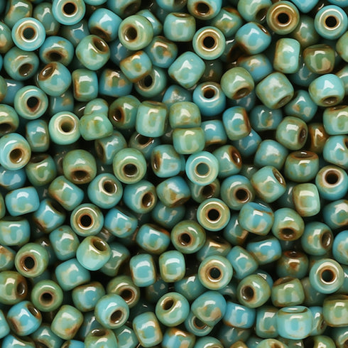 8-4514 - Painted Turquoise Picasso 10 grams