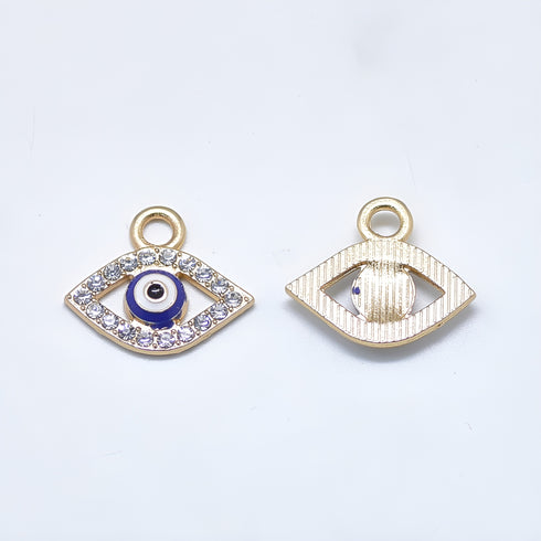 Evil Eye Light Gold Color 5pc