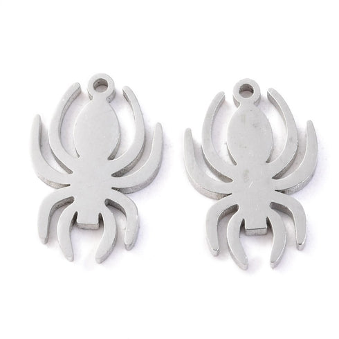 Spider Charm Stainless Steel 12X8X1.1mm