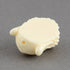 Synthetic Coral Buddha Head White 5pcs
