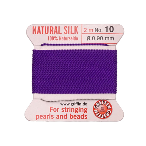 Griffin Silk Thread Amethyst No. 10 - 0.9mm