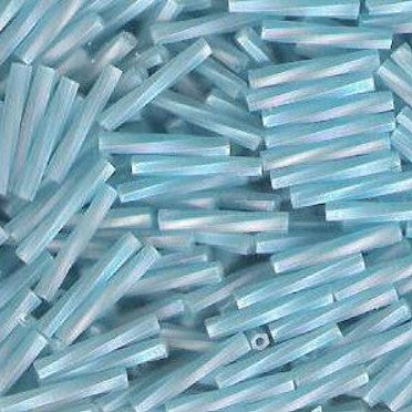 BGLTW12-0148FR 12mm Blue Topaz Matte Bugle
