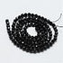 Black Spinel Faceted Round Beads 4mm