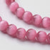 Cat Eye Bead Hot Pink Round Beads 8mm