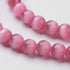 Cat Eye Bead Hot Pink Round Beads 8mm