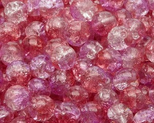 Crystal Red Violet Round Beads 8mm