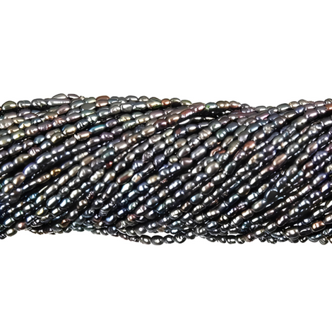 Freshwater Pearl Dark Peacock Rice 1.8-2.2 mm