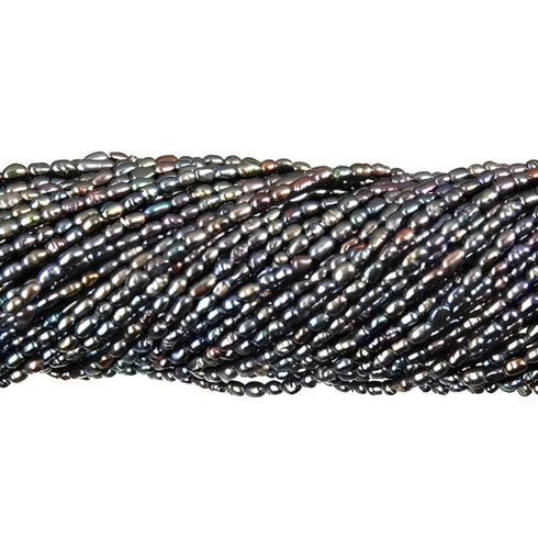 Freshwater Pearl Dark Peacock Rice 1.8-2.2 mm