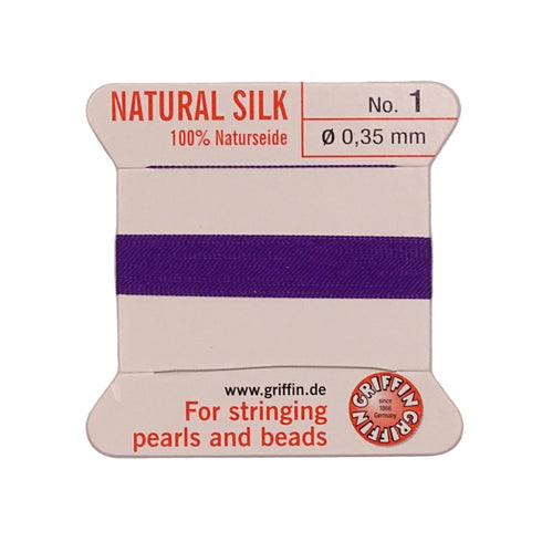 Griffin Silk Thread Amethyst No. 1 - 0.35mm