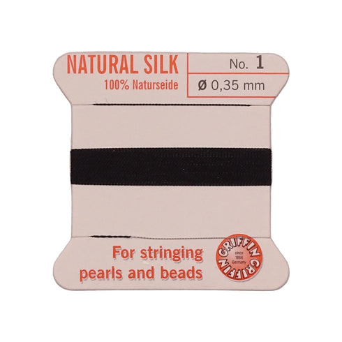 Griffin Silk Thread Black No. 1 - 0.35mm