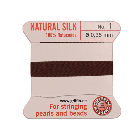 Griffin Silk Thread Brown No. 1 - 0.35mm