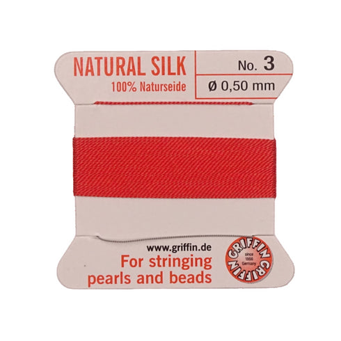 Griffin Silk Thread Coral No. 3 - 0.5mm