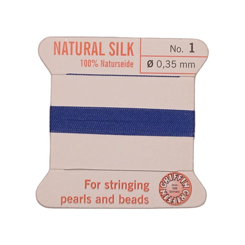 Griffin Silk Thread Dark Blue No. 1 - 0.35mm
