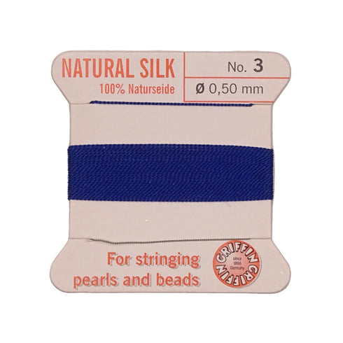 Griffin Silk Thread Dark Blue No. 3 - 0.5mm