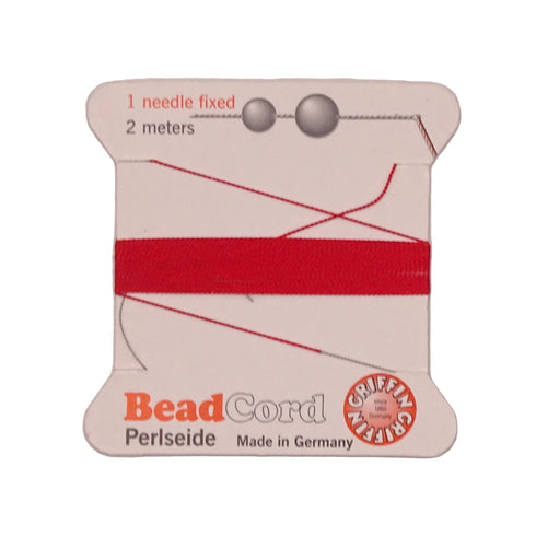 Griffin Silk Thread Red No. 1 - 0.35mm