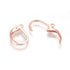 Leverback Earring Rose Gold on Stainless Steel 3 Pair