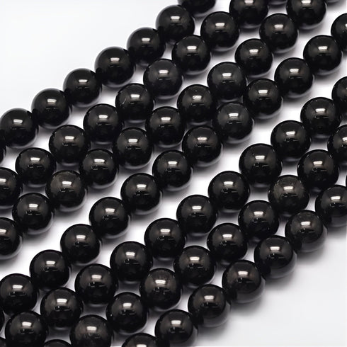 Natural Obsidian Round Beads 8mm