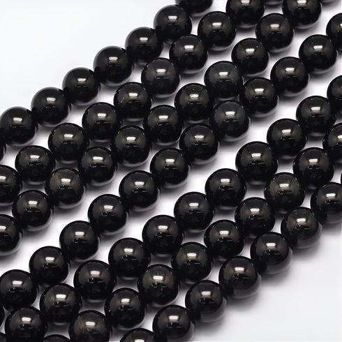 Natural Obsidian Round Beads 8mm