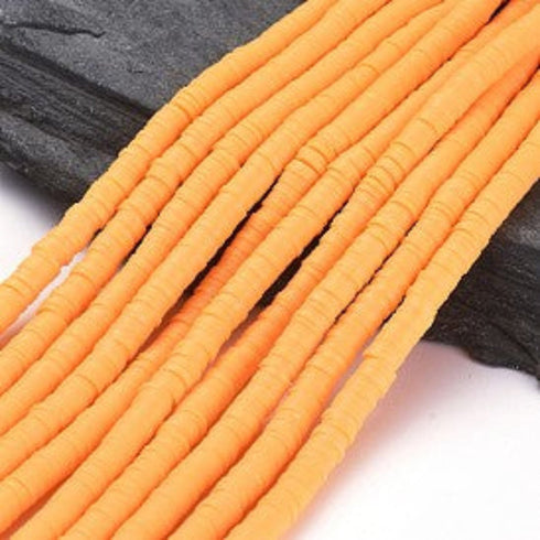 Polymer Clay Heishi Beads Gold Color 6X1mm