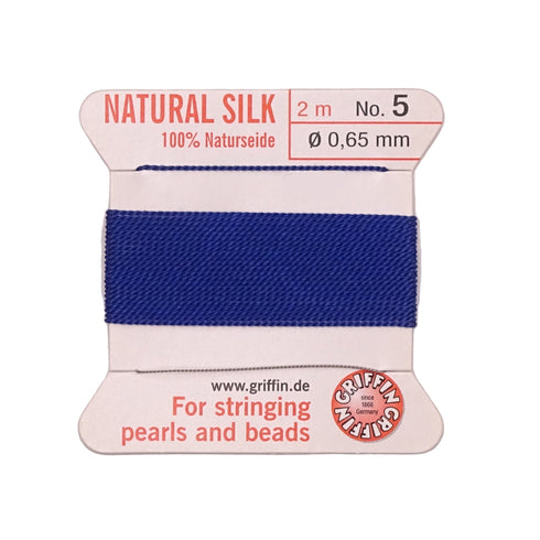 Griffin Silk Thread Dark Blue No. 5 - 0.65mm