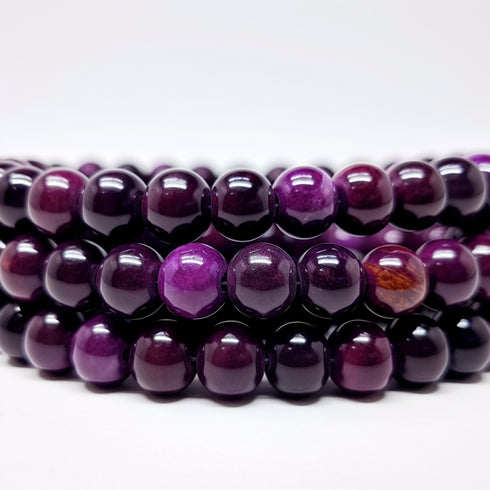 Purple Tiger Eye Round 8mm