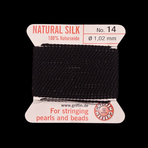 Griffin Silk Thread Black No. 14 - 1.02mm
