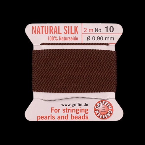 Griffin Silk Thread Brown No. 10 - 0.9mm