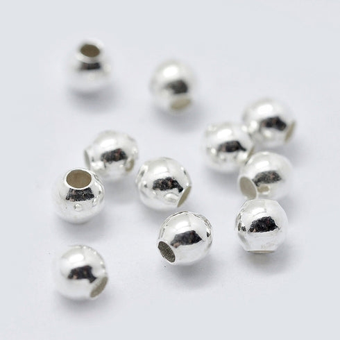 Sterling Silver Spacer Round 3mm 5pcs