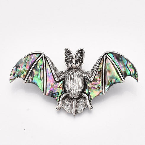 Abalone Bat Pendant/Brooch 37X68.5X13mm 1pc
