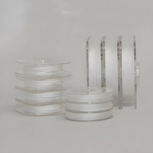 White Chinese Knotting Cord 0.5mm 10 Yd Bobbin