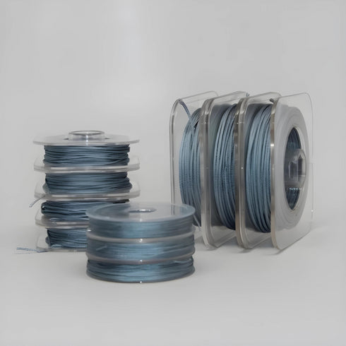 Grey Chinese Knotting Cord 0.5mm 10 Yd Bobbin