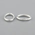 Open Jump Ring Oval Silver Plated 7X5X0.9mm