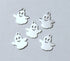 Stainless Steel Laser Cut Ghost Silver Color 5pc