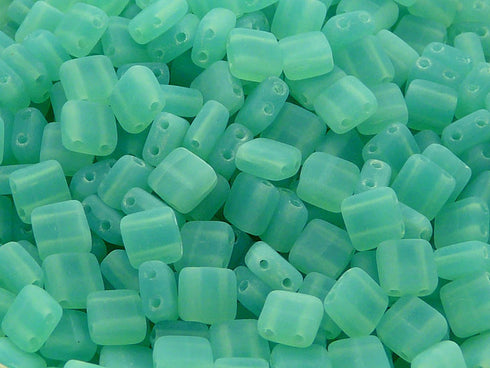 Czechmates Green Aqua Opal Matte 6mm