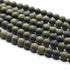 Matte Golden Obsidian Round Beads 6mm