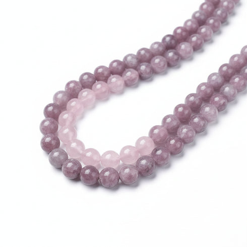 Lepidolite Round Beads 8mm