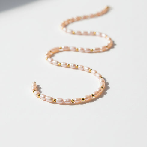 Pink Freshwater Pearl Rice 1.8-2.2 mm