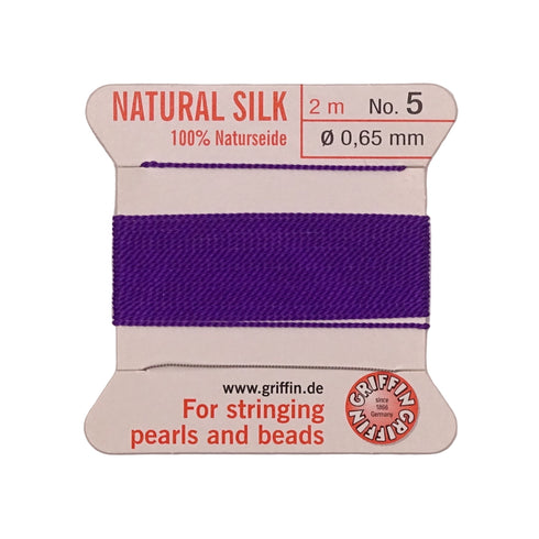 Griffin Silk Thread Amethyst No. 5 - 0.65mm
