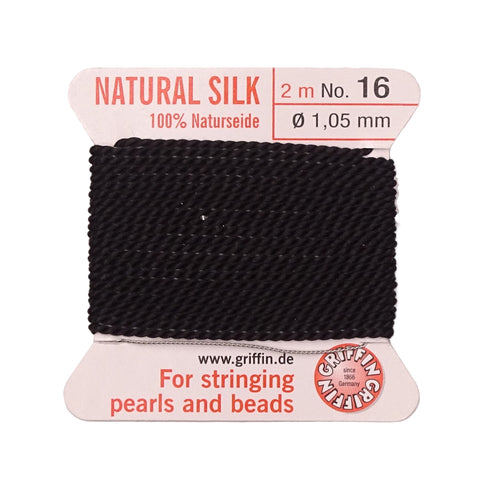 GRIFFIN SILK THREAD BLACK No. 16 - 1.05mm