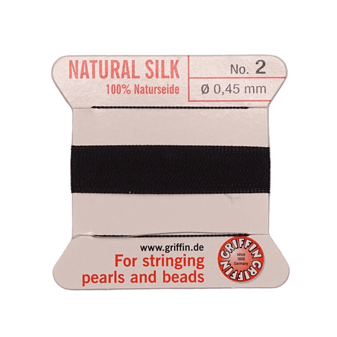 Griffin Silk Thread Black No. 2 - 0.45mm
